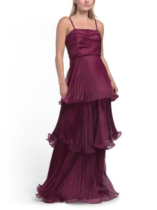Taylor Dresses & Skirts - TAYLOR Tiered Pleated A-line Dress